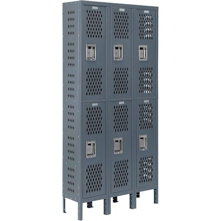 Global Industrial 36 in W, 15 D, 78 in H, Dark Gray 493250GY